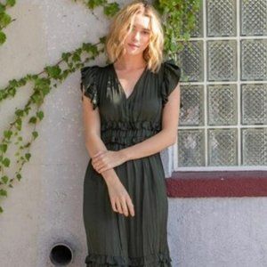 Grade & Gather Olive Midi Dress
